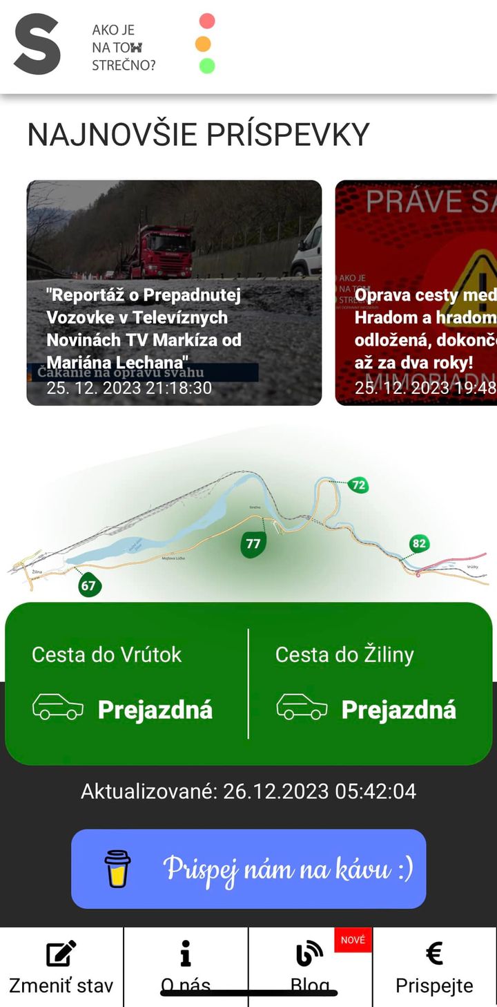 Obrázok k článku Nová Aktualizácia našej Dopravnej Aplikácie: Nový Vizuál a Integrovaný Prístup k Sociálnym Sieťam!